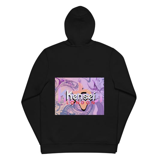 "KENSEI LONDON" (Ticket Sleeve Print) Unisex Zip hoodie