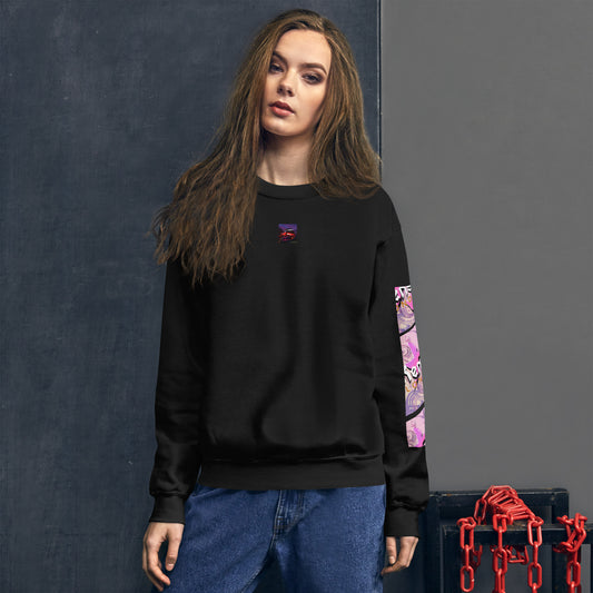 "Dreams" Centre Square and Left Sleeve Print - Unisex Sweatshirt