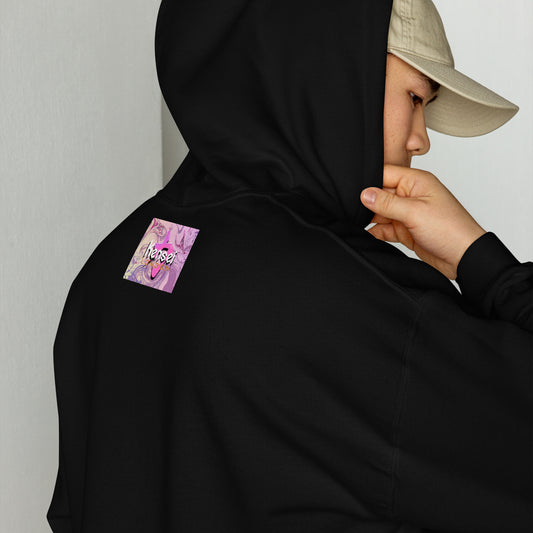 "Dreams" Centre Square & Left Sleeve Print - Unisex Hoodie (Bonus Print Behind Hood)