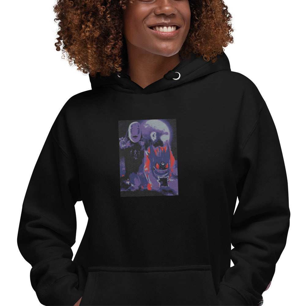 Embroidered "CARTOON CROSSOVER" Unisex Hoodie